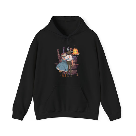 Howl's Moving Castle Love Hoodie – 100% Cotton Studio Ghibli Anime Pullover