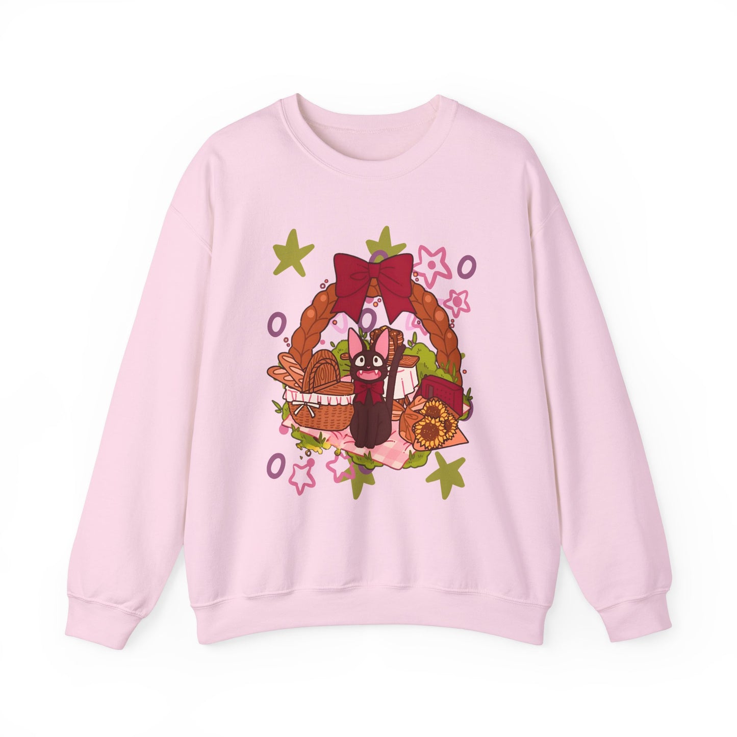 Jiji Cat Gift Sweatshirt – 100% Cotton Studio Ghibli Inspired Cozy Anime Pullover