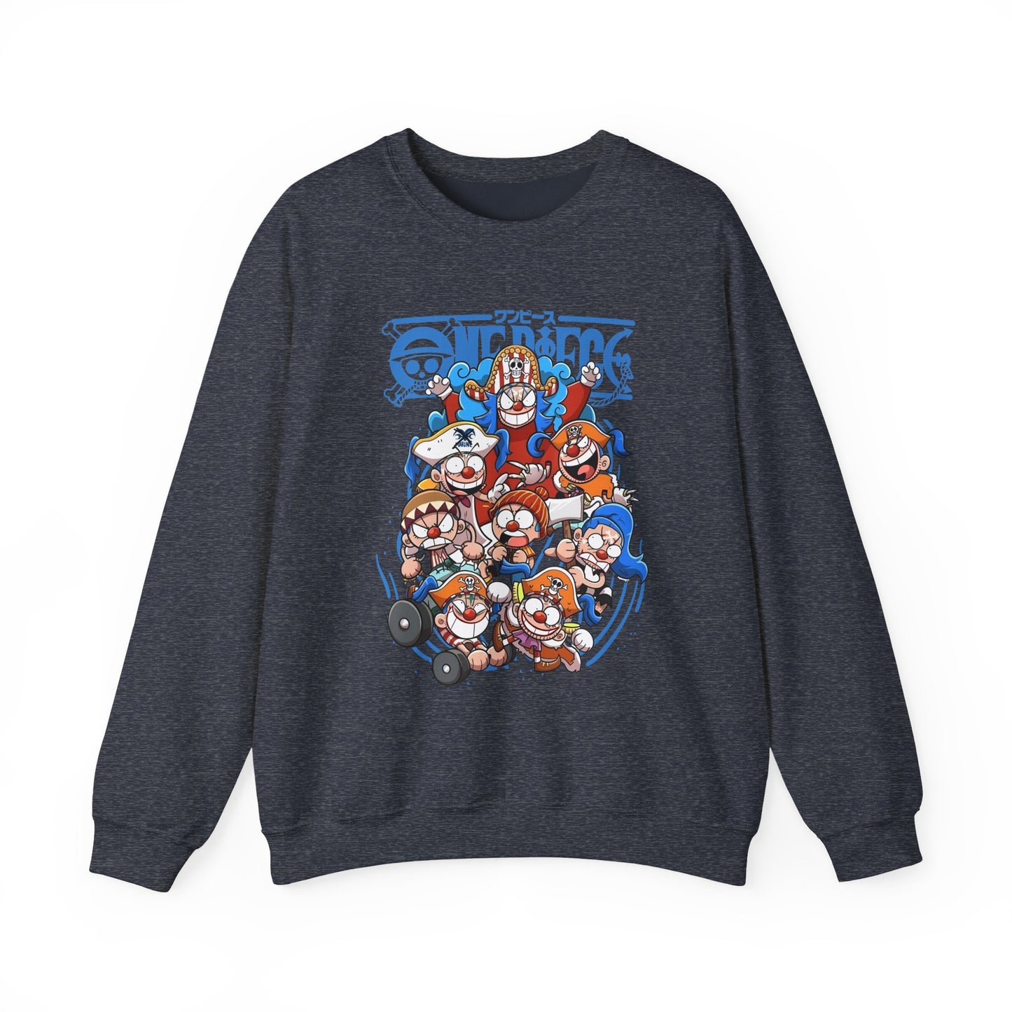 Buggy the Star Clown One Piece Sweatshirt – 100% Cotton Anime Pullover for One Piece Fans