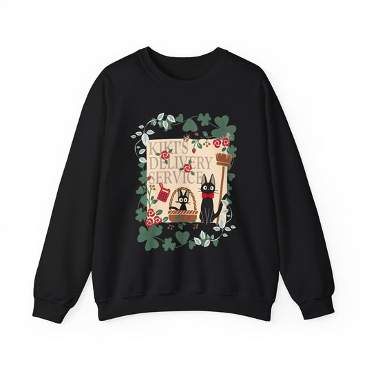Kiki’s Delivery Service Sweatshirt – 100% Cotton Studio Ghibli Pullover for Anime Fans