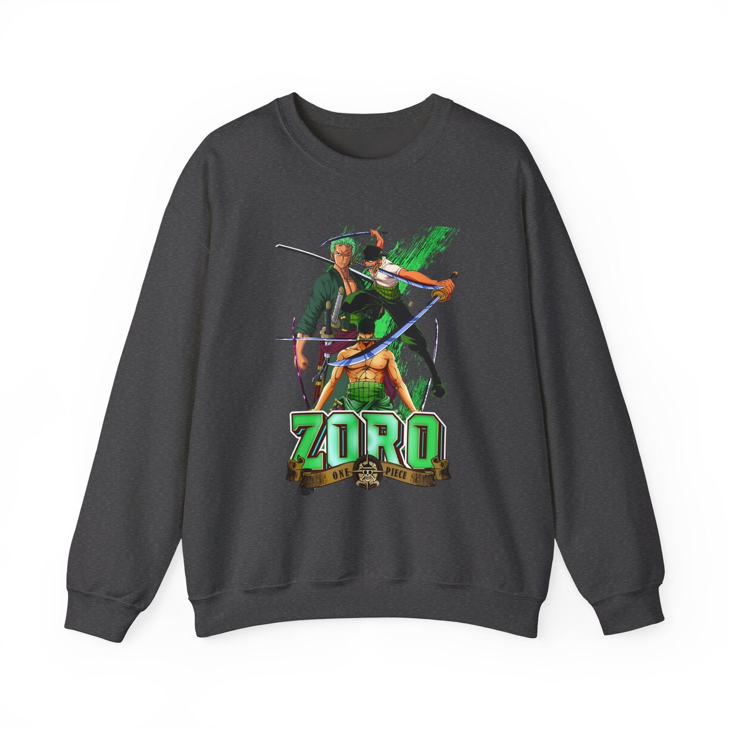 Roronoa Zoro Sword Sweatshirt – 100% Cotton One Piece Anime Pullover for True Fans