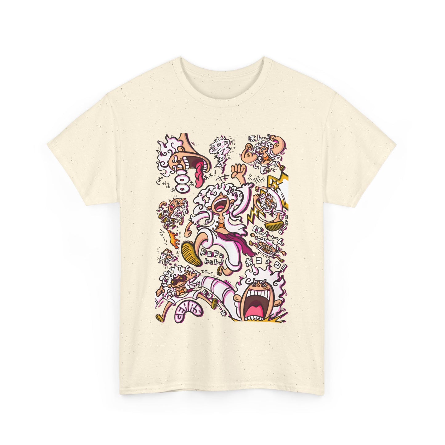 Funny Luffy One Piece T-Shirt – 100% Cotton Anime Tee for Straw Hat Fans