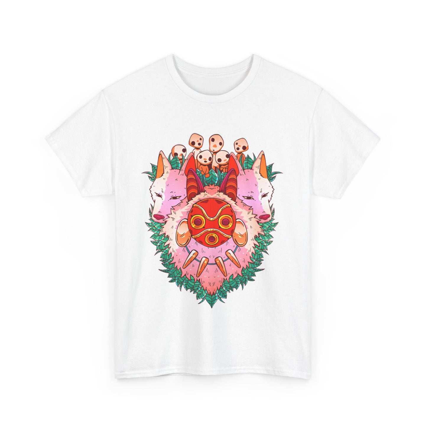 Mononoke Ghibli Art T-Shirt | Princess Mononoke Anime Cotton Tee