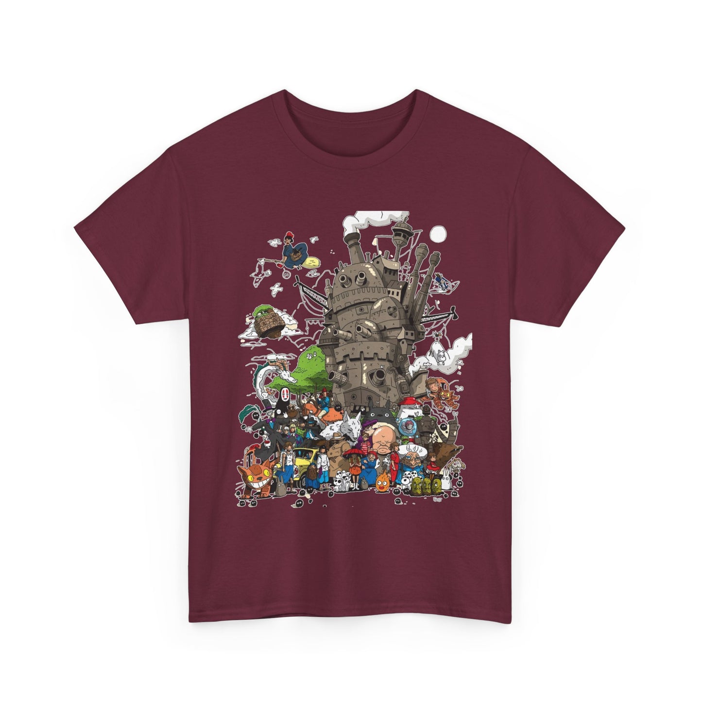 All Ghibli Characters T-Shirt – 100% Cotton Anime Fan Tee