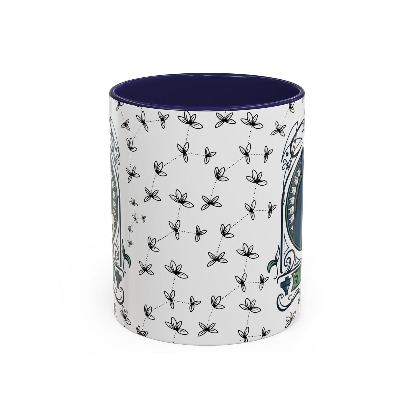 Totoro Spirited Ghibli Accent Handle Mug – 11oz & 15oz Anime Cup – Studio Ghibli Coffee Gift