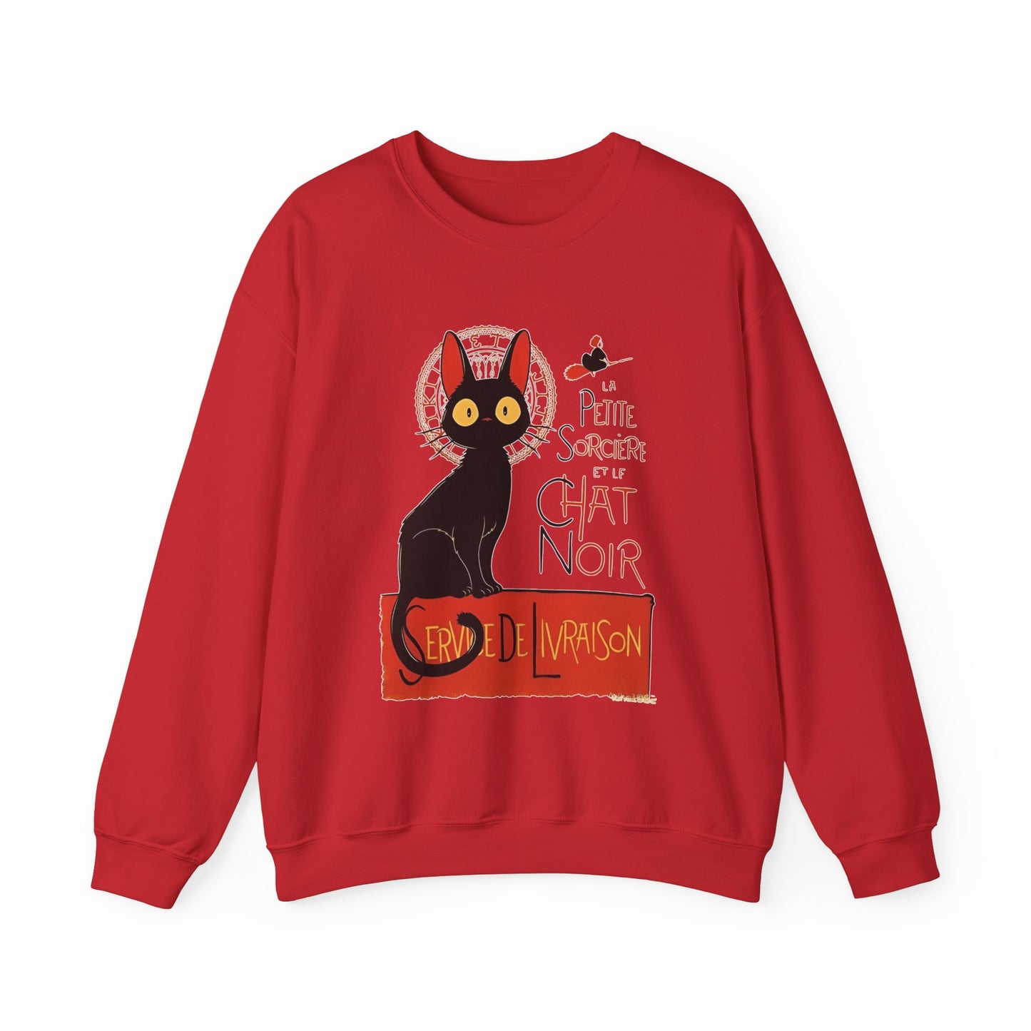 Kiki's Delivery Service Sweatshirt – 100% Cotton Studio Ghibli "Service de Livraison" Cozy Pullover
