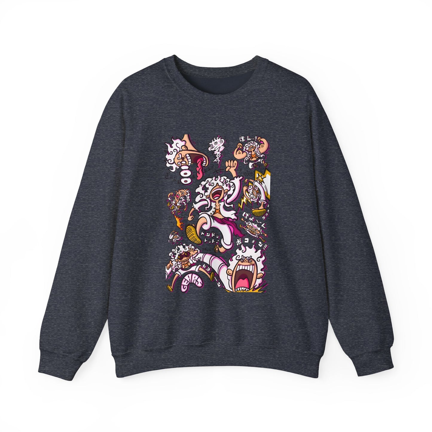 Funny Luffy One Piece Sweatshirt – 100% Cotton Anime Pullover for Straw Hat Fans