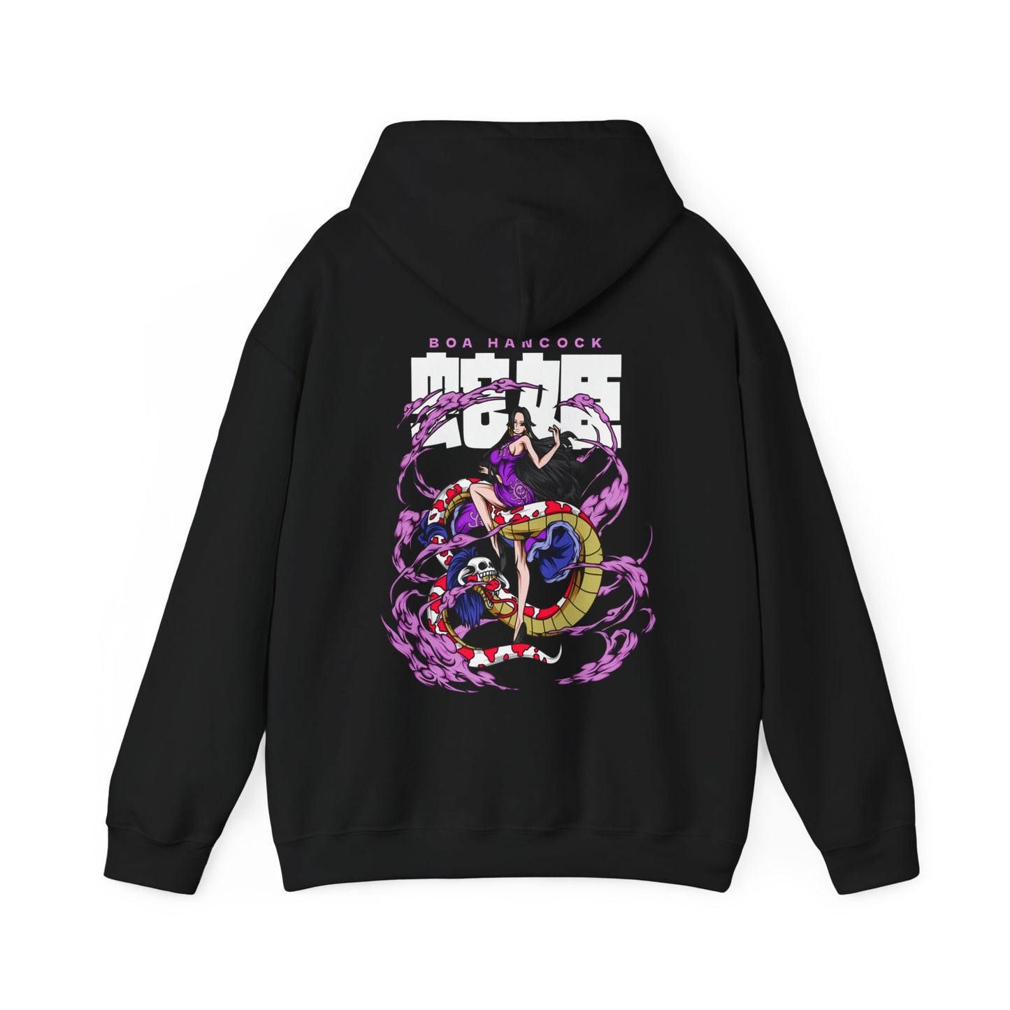 Boa Hancock Back Print Hoodie – 100% Cotton One Piece Anime Sweatshirt