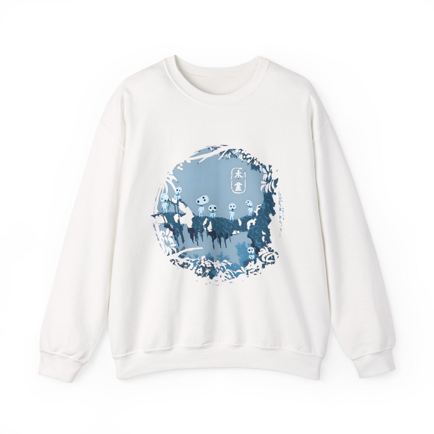 Kodama Tree Forest Sweatshirt – 100% Cotton Studio Ghibli Pullover Inspired by Princess Mononoke