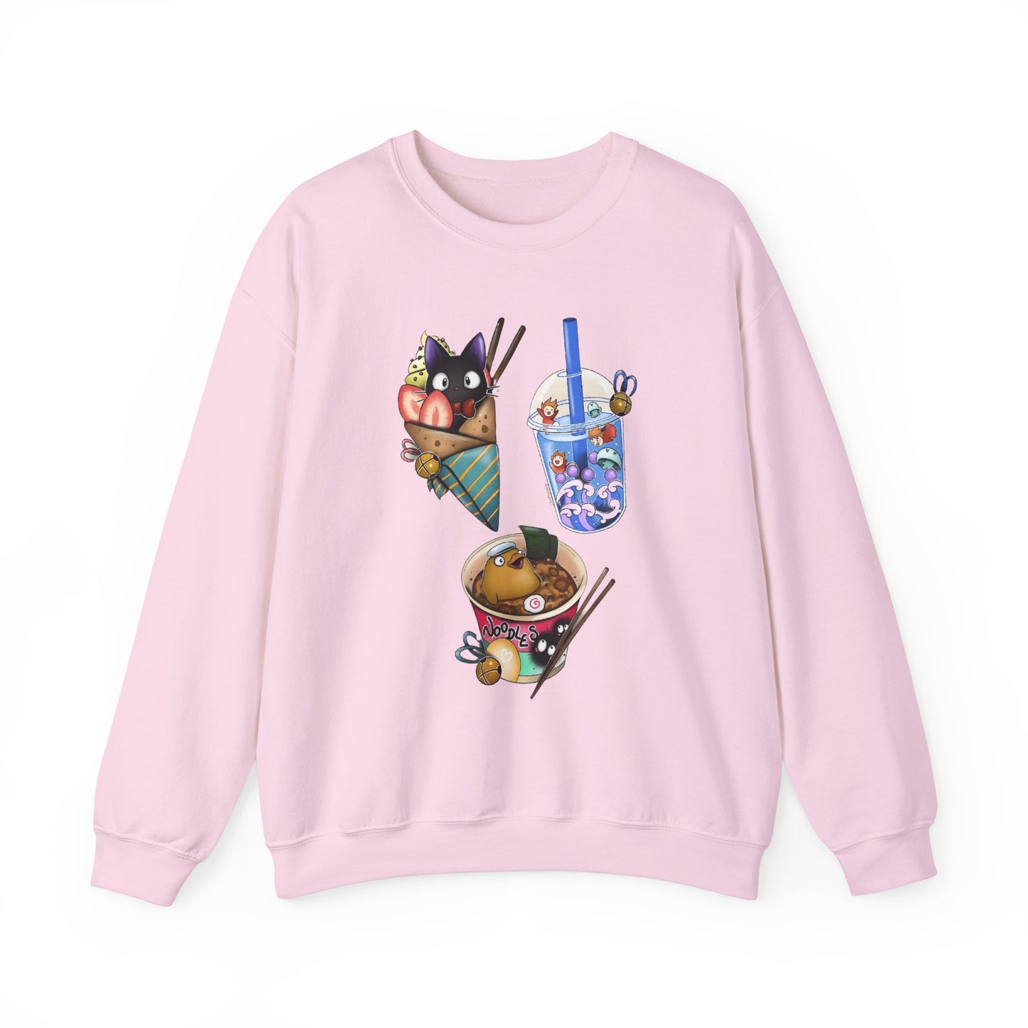 Studio Ghibli Food Sweatshirt – 100% Cotton Cozy Anime Pullover with Iconic Ghibli Dishes