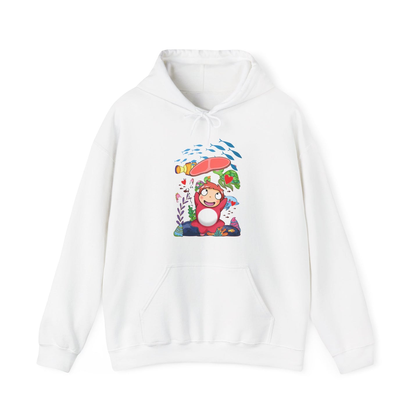 Ponyo Jam Hoodie – 100% Cotton Studio Ghibli Anime Hoodie for Cute Cozy Style