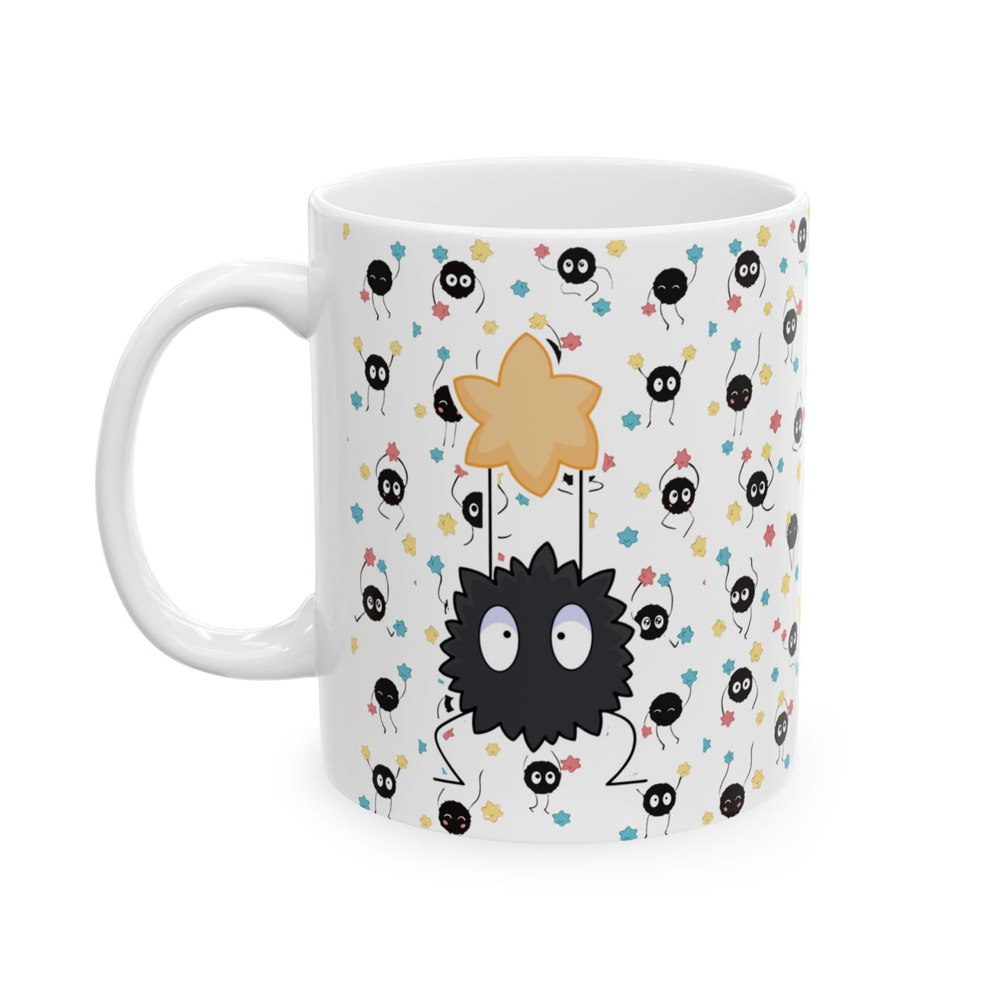 Soot Sprites Mug – Cute Studio Ghibli Coffee Cup – 11oz & 15oz Ceramic Anime Gift