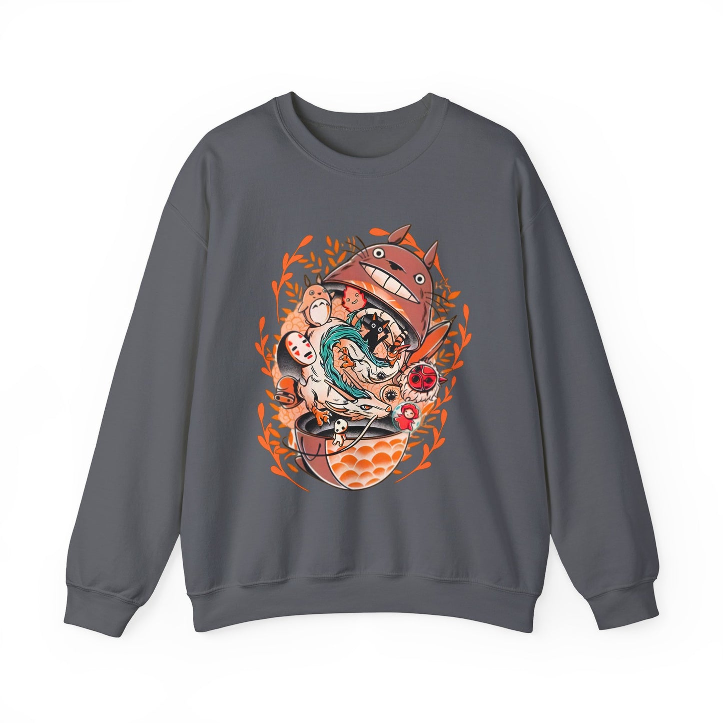 Totoro Matryoshka Ghibli Sweatshirt – Cozy 100% Cotton Anime Pullover for Studio Ghibli Fans