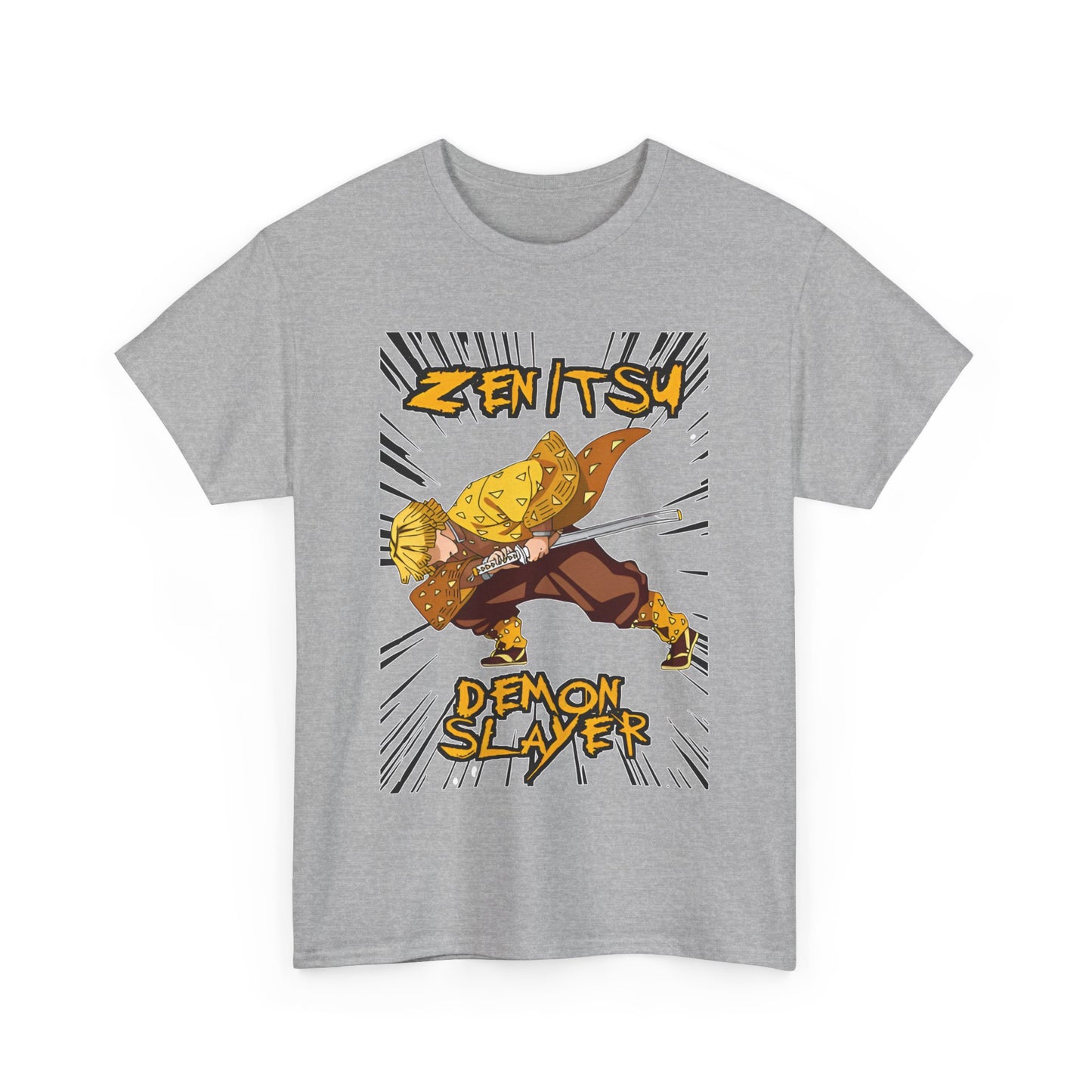 Zenitsu Agatsuma T-Shirt – 100% Cotton Demon Slayer Anime Shirt