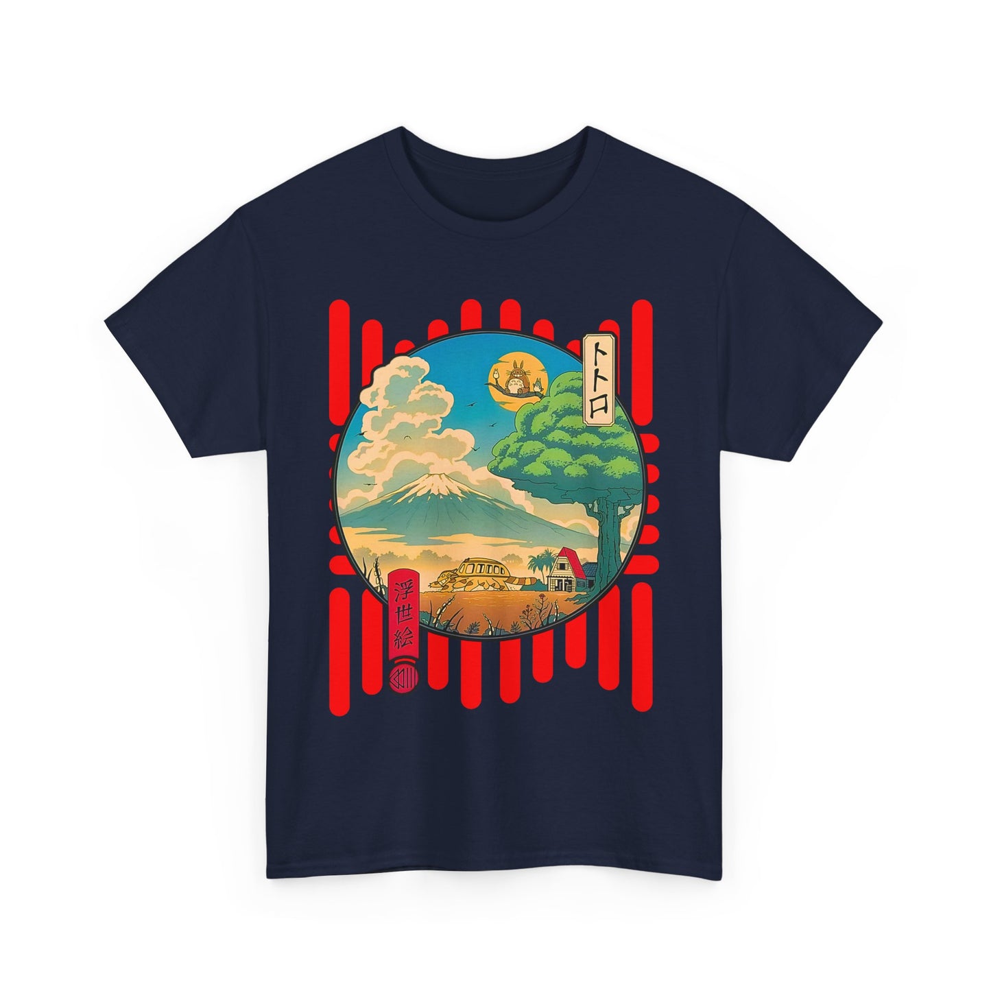 Totoro World T-Shirt – 100% Cotton Studio Ghibli Anime Tee for Fans