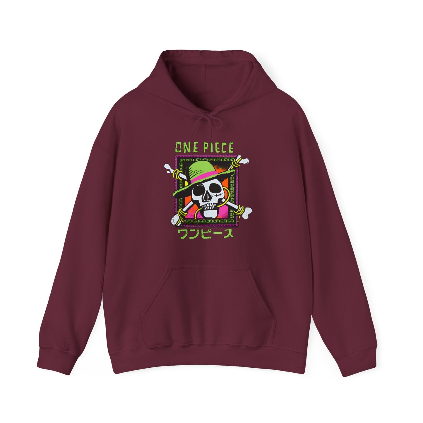 Straw Hat Pirates One Piece Hoodie – 100% Cotton Anime Pullover for True Fans