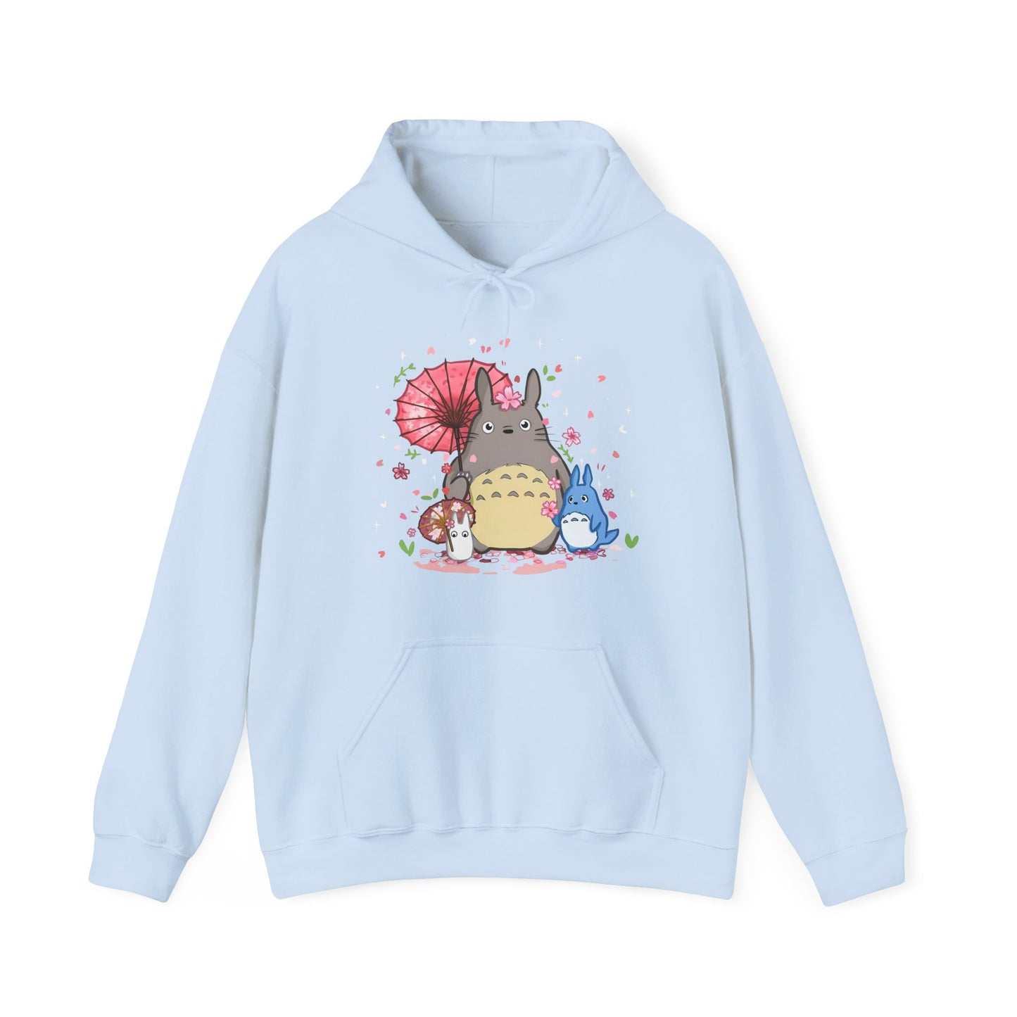 My Neighbor Totoro Studio Ghibli Hoodie – 100% Cotton Gildan 18500 Pullover with Front Print