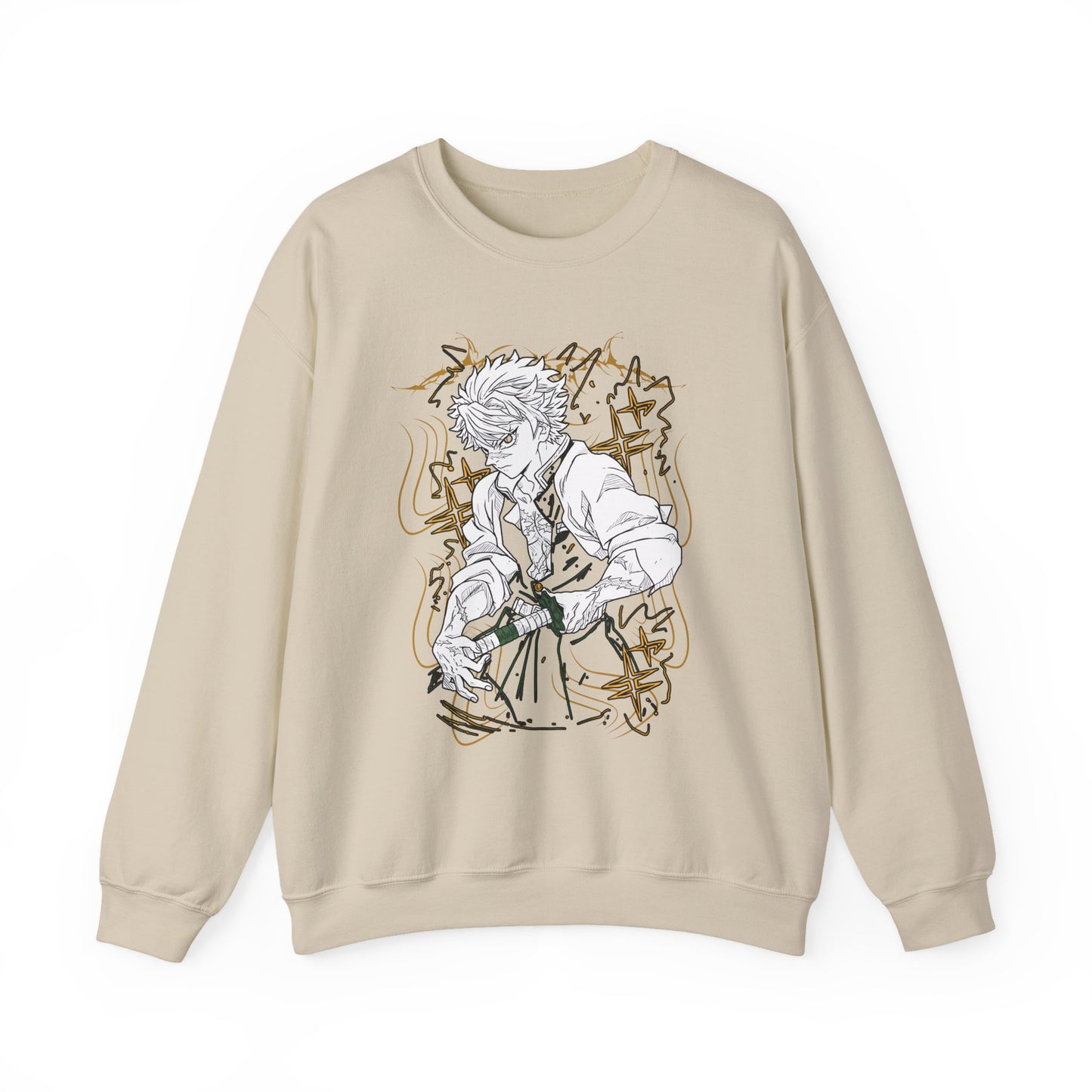 Sanemi Shinazugawa Demon Slayer Sweatshirt – 100% Cotton Anime Pullover for Kimetsu no Yaiba Fans