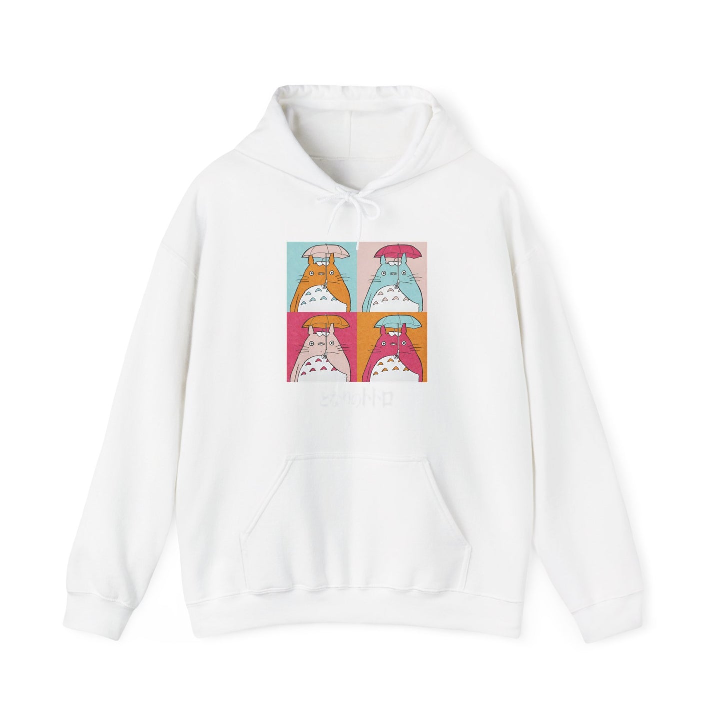Totoro Aesthetic Art Collage Hoodie – 100% Cotton Studio Ghibli Anime Hoodie