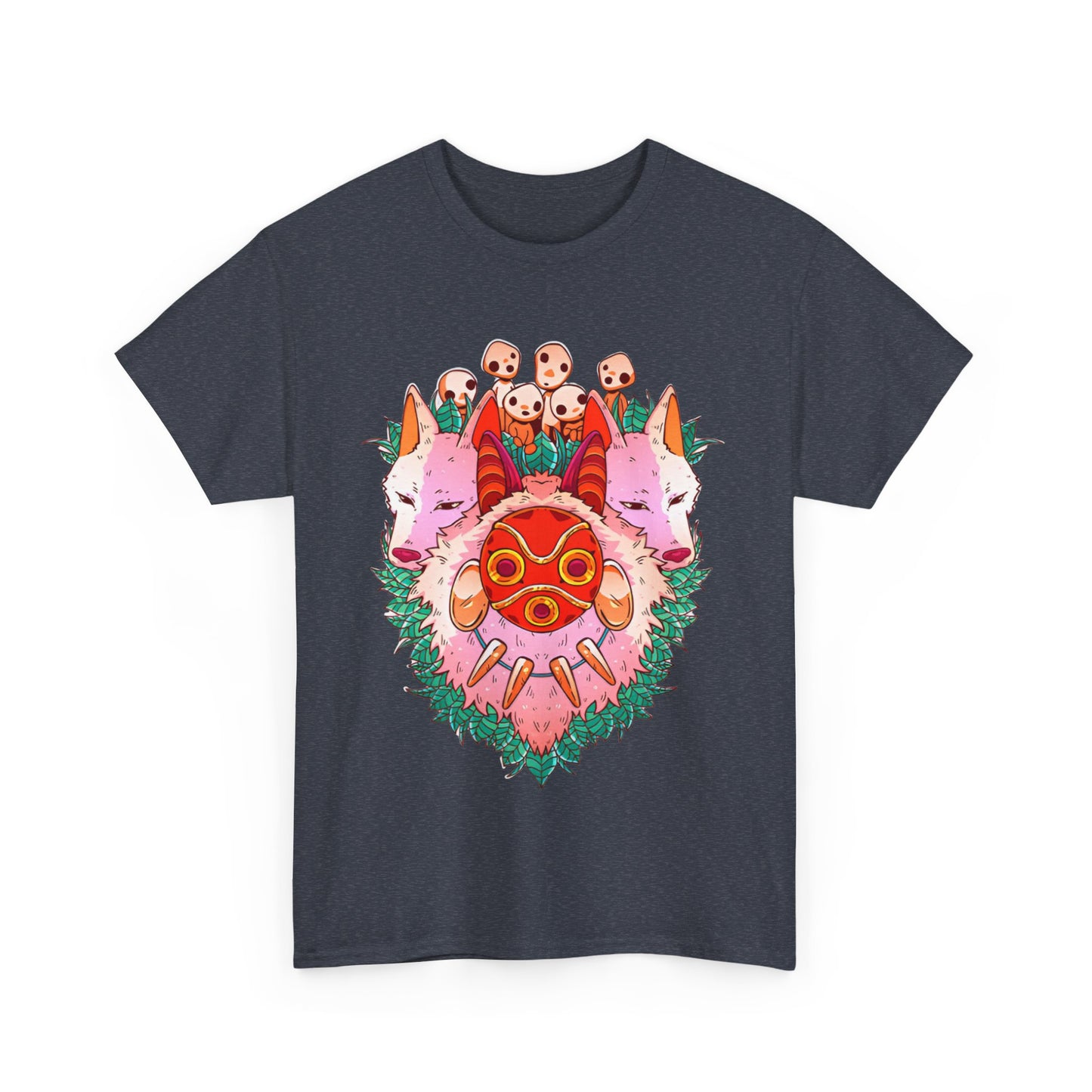 Mononoke Ghibli Art T-Shirt | Princess Mononoke Anime Cotton Tee