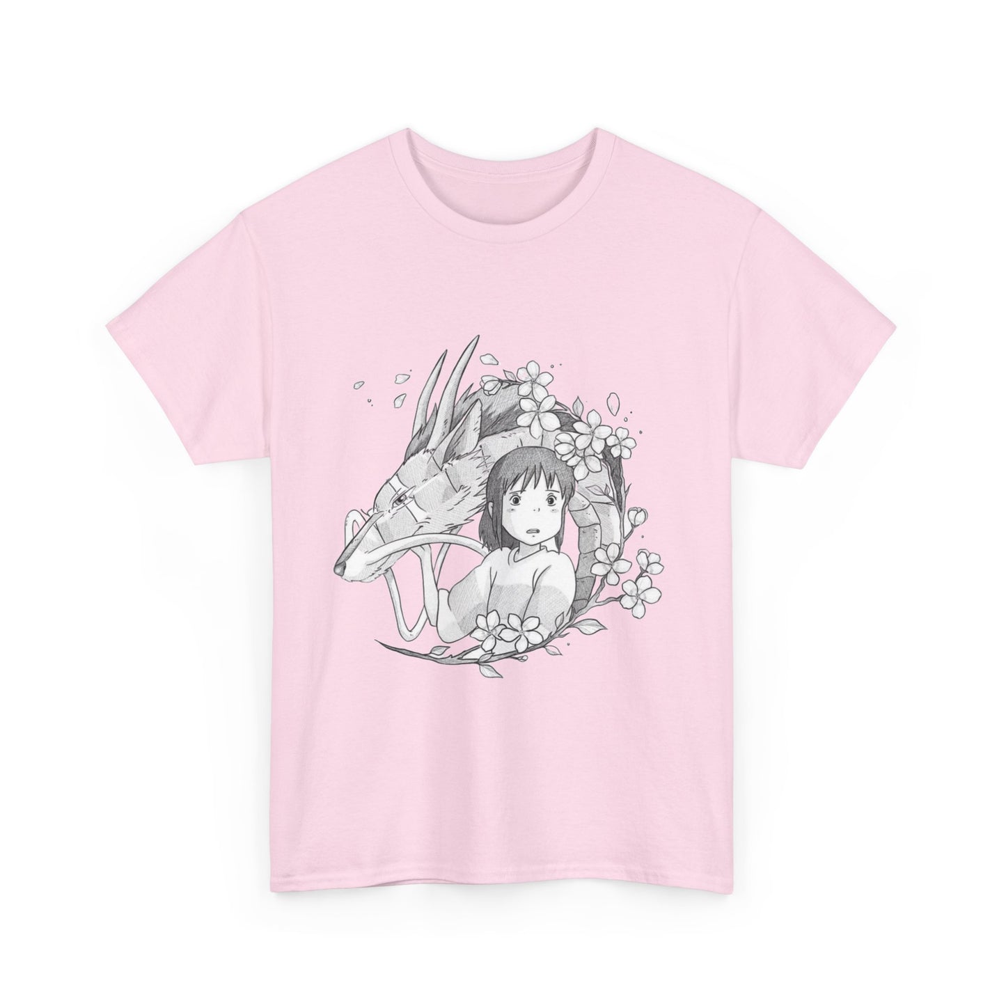 Chihiro and Haku T-Shirt – Spirited Away Ghibli Cotton Tee
