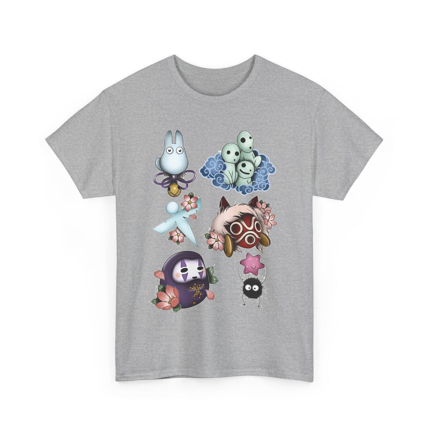 Ghibli Creatures Art T-Shirt | 100% Cotton Studio Ghibli Anime Tee