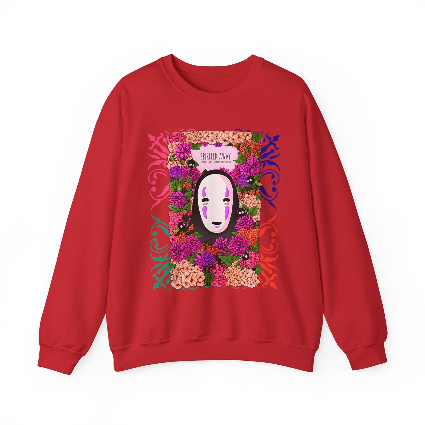 No Face Spirited Away Sweatshirt – 100% Cotton Gildan 18000 | Studio Ghibli Anime Pullover