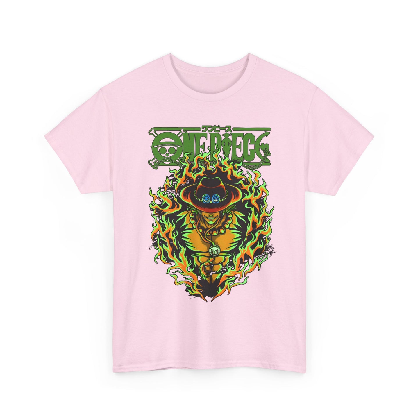 Portgas D. Ace One Piece T-Shirt – 100% Cotton Anime Tee for Fire Fist Fans