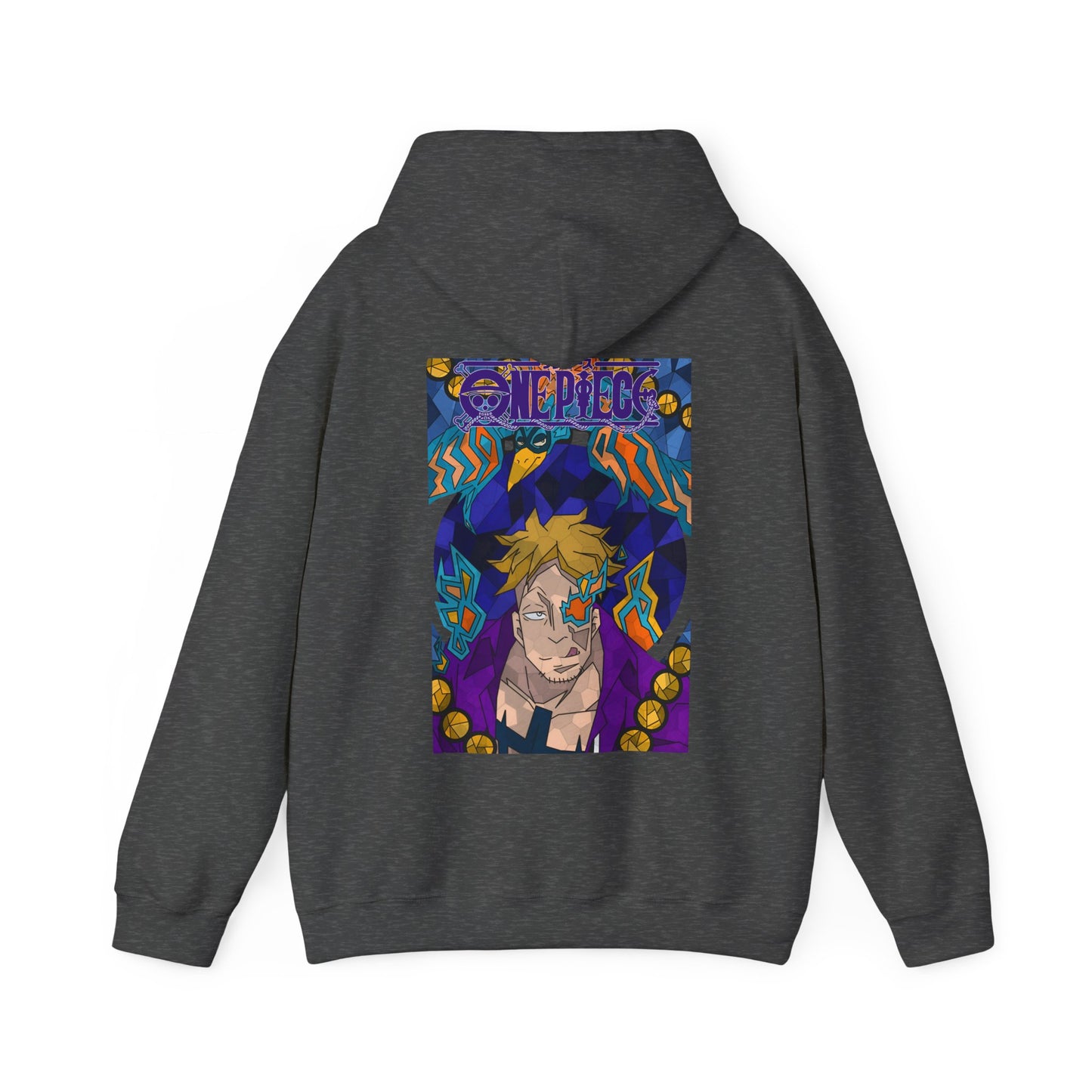 "Marco the Phoenix One Piece Hoodie – 100% Cotton Back Print Anime Sweatshirt"