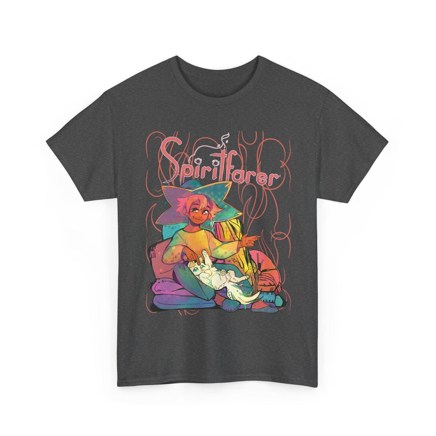 Spiritfarer T-Shirt – 100% Cotton Indie Game Tee Featuring Stella and Daffodil