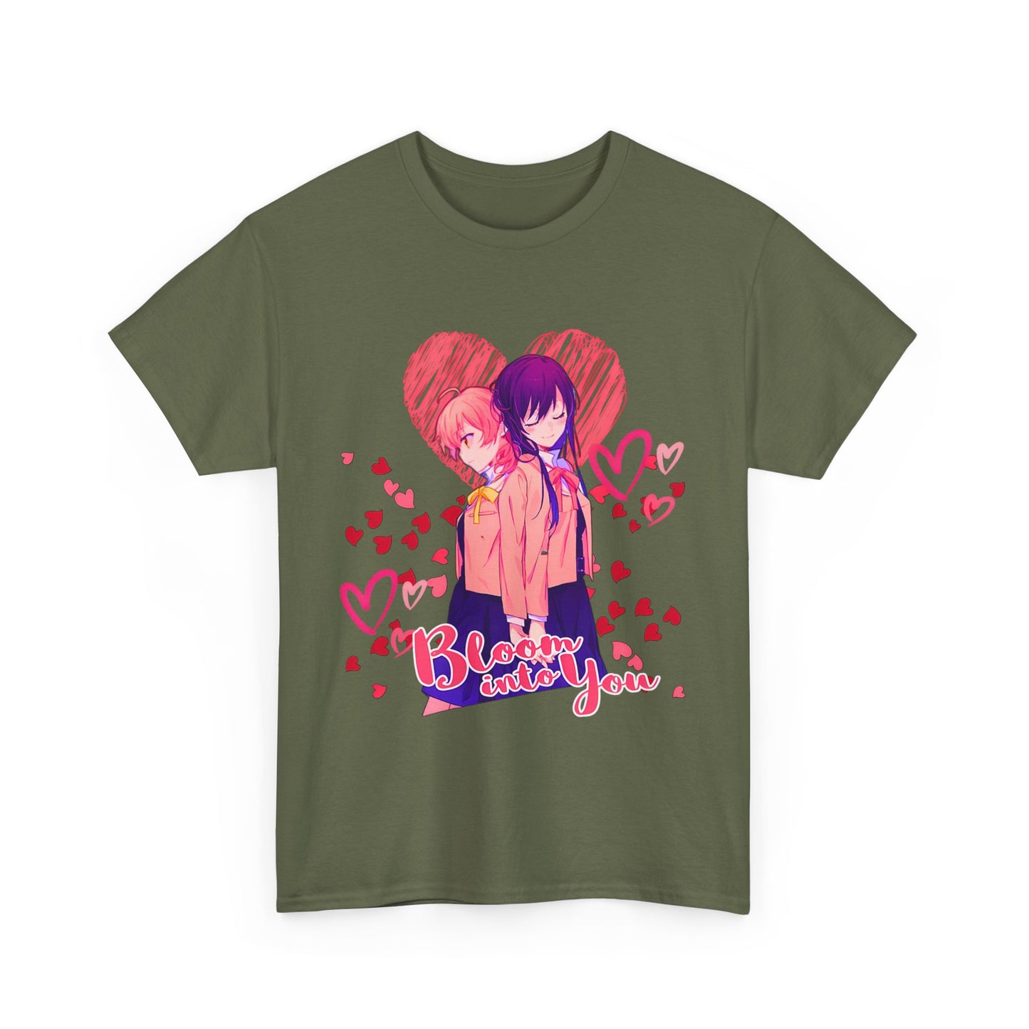 Bloom Into You T-Shirt – 100% Cotton Yuri Anime Tee Featuring Yuu and Touko