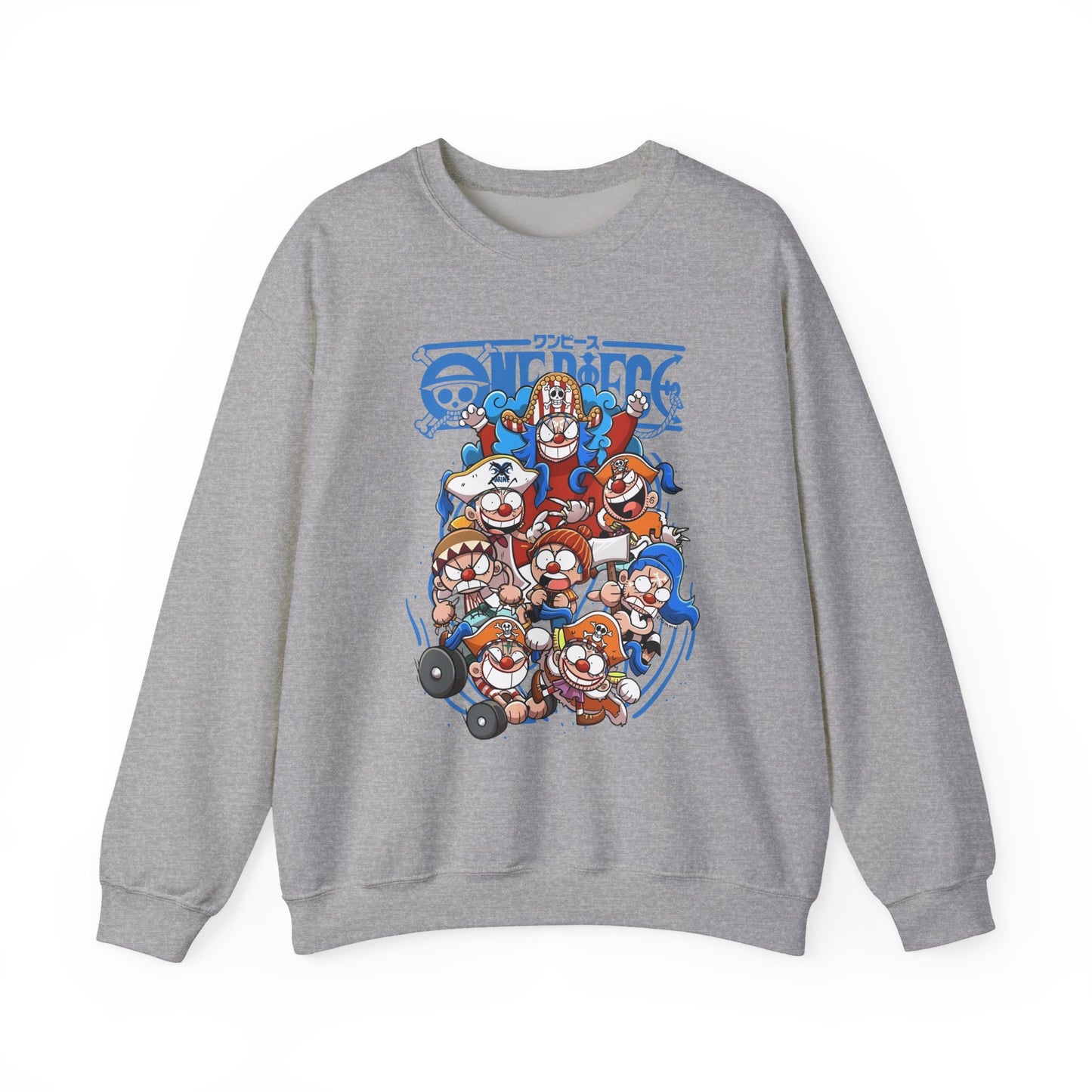 Buggy the Star Clown One Piece Sweatshirt – 100% Cotton Anime Pullover for One Piece Fans