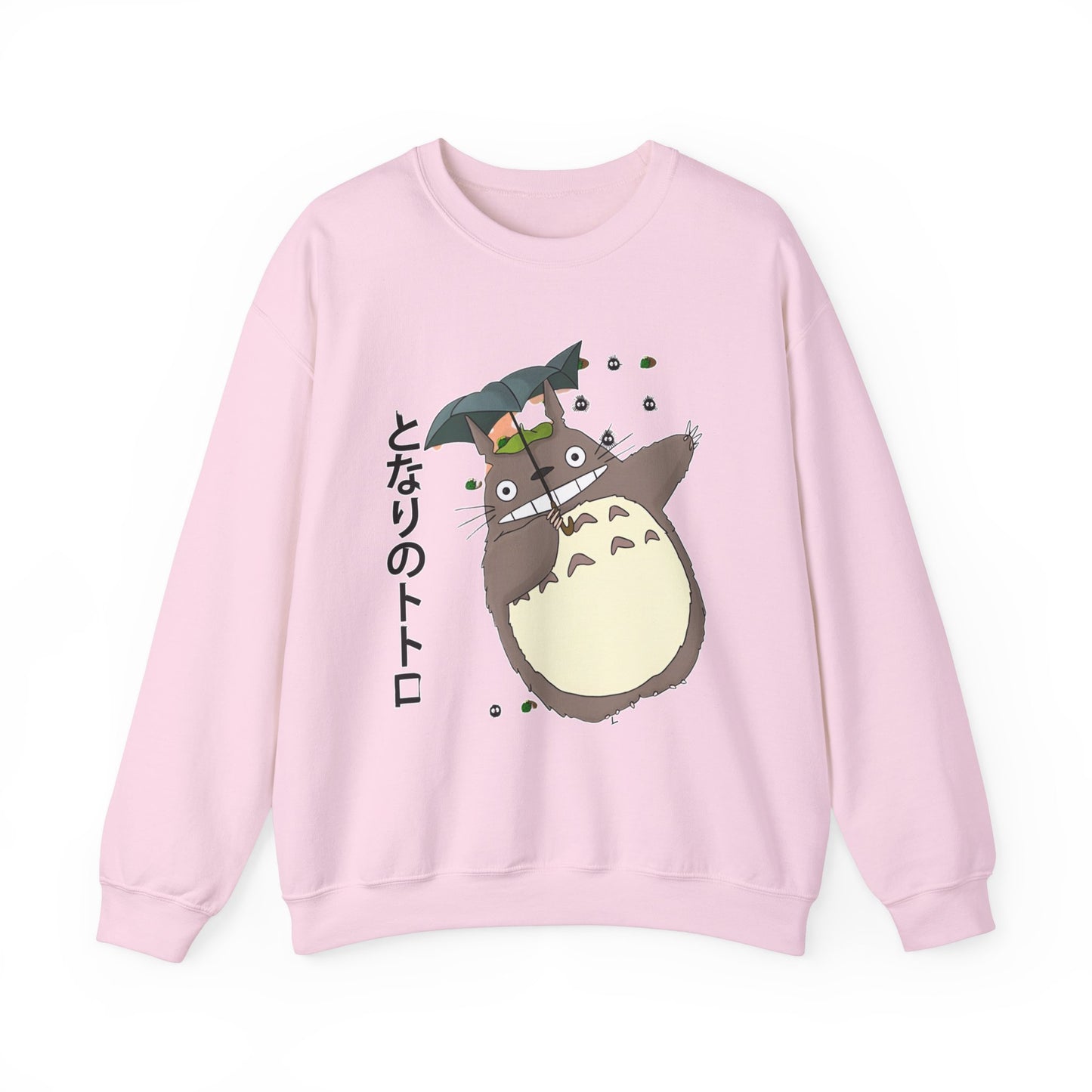 Totoro Funny Face Sweatshirt – 100% Cotton Cute Studio Ghibli Sweater for Anime Fans