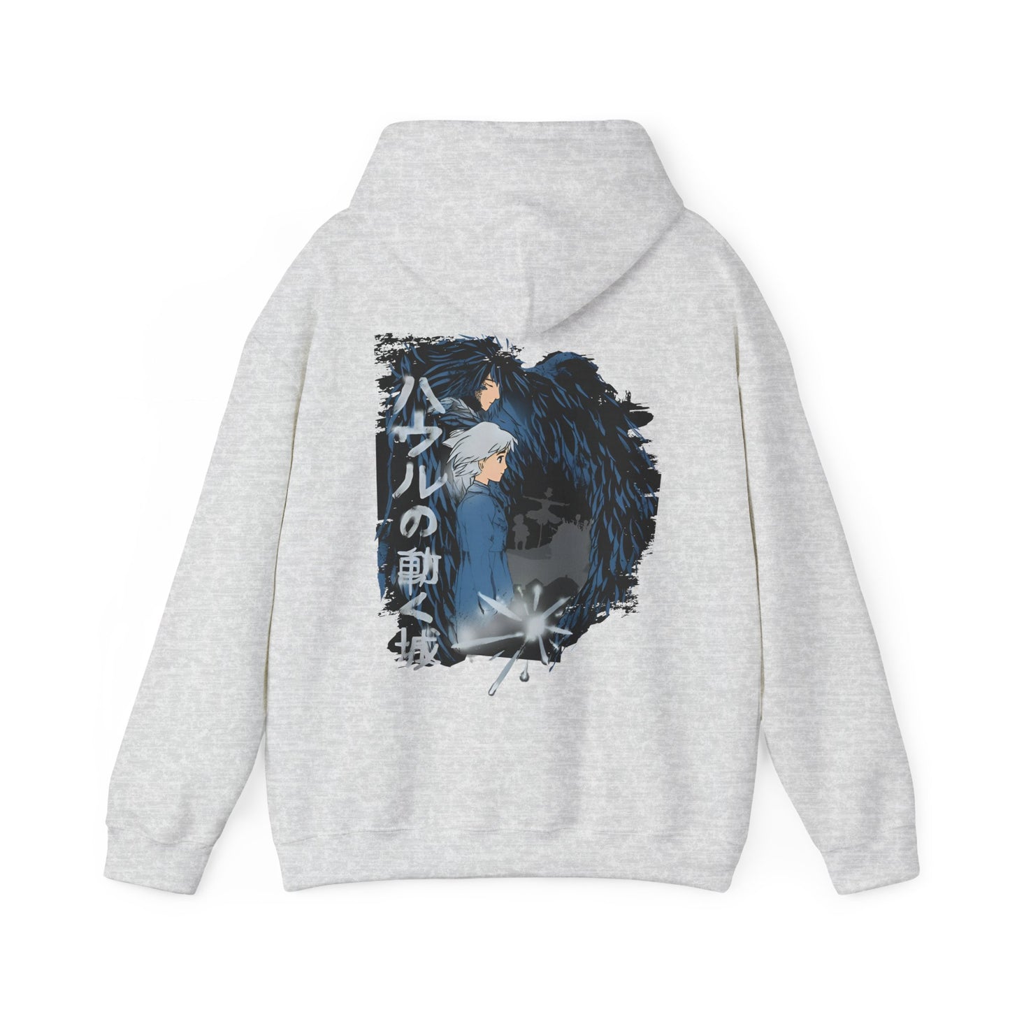Howl & Sophie Back Print Hoodie – 100% Cotton Studio Ghibli Hoodie Inspired by Howl’s Moving Castle