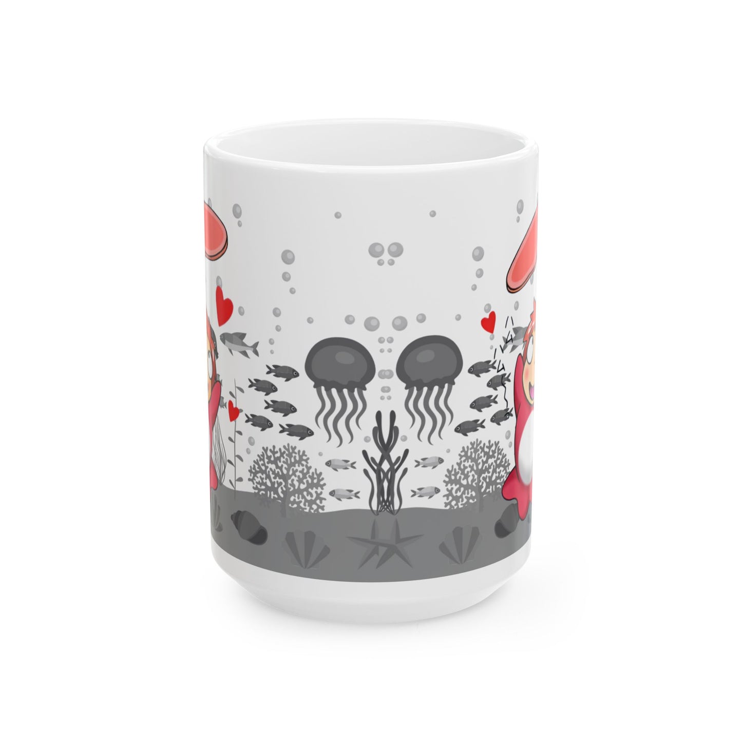 Ponyo Ham Mug – Cute Studio Ghibli Coffee Cup – 11oz & 15oz Anime Drinkware Gift