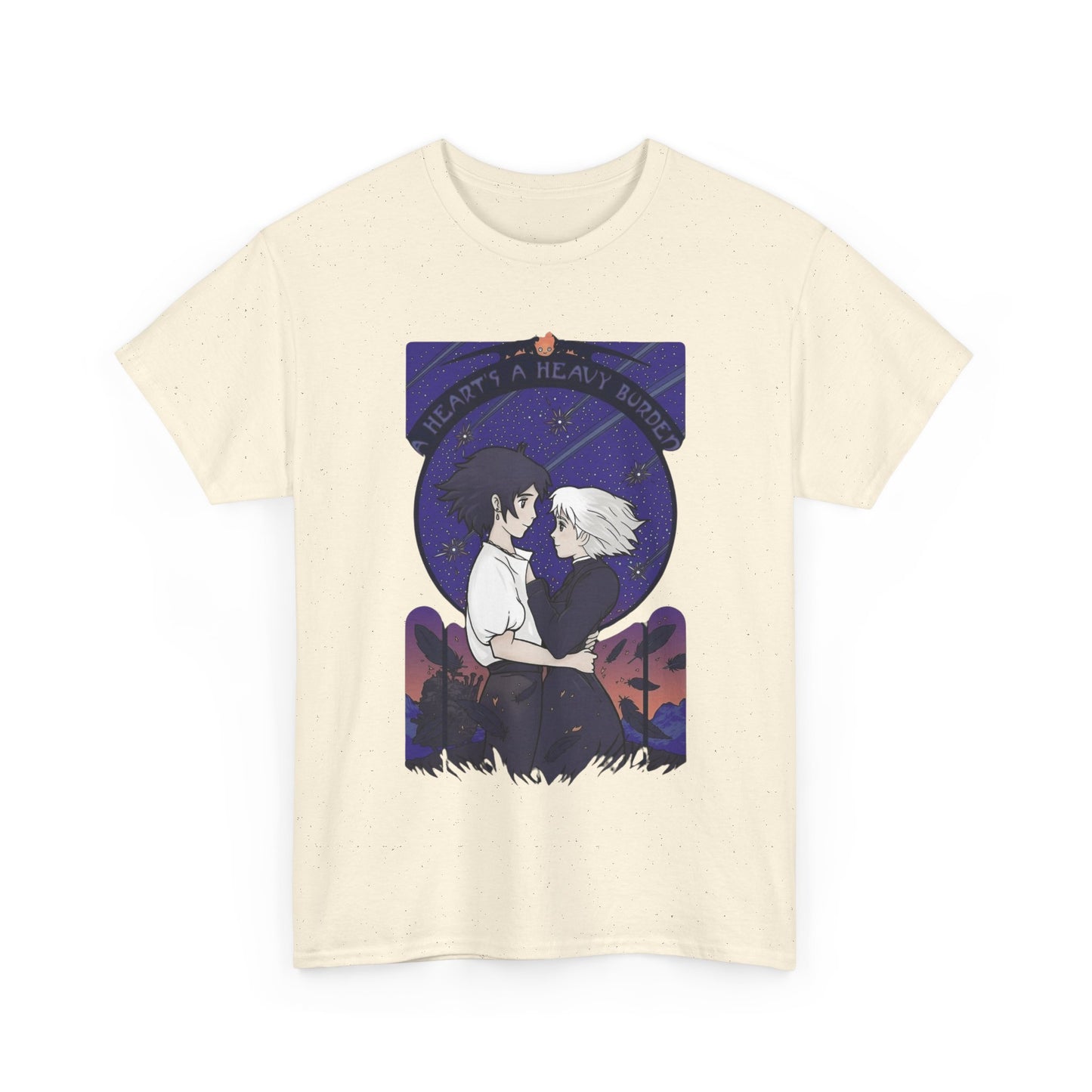 Howl and Sophie Couple T-Shirt – 100% Cotton Studio Ghibli Anime Tee from Howl’s Moving Castle