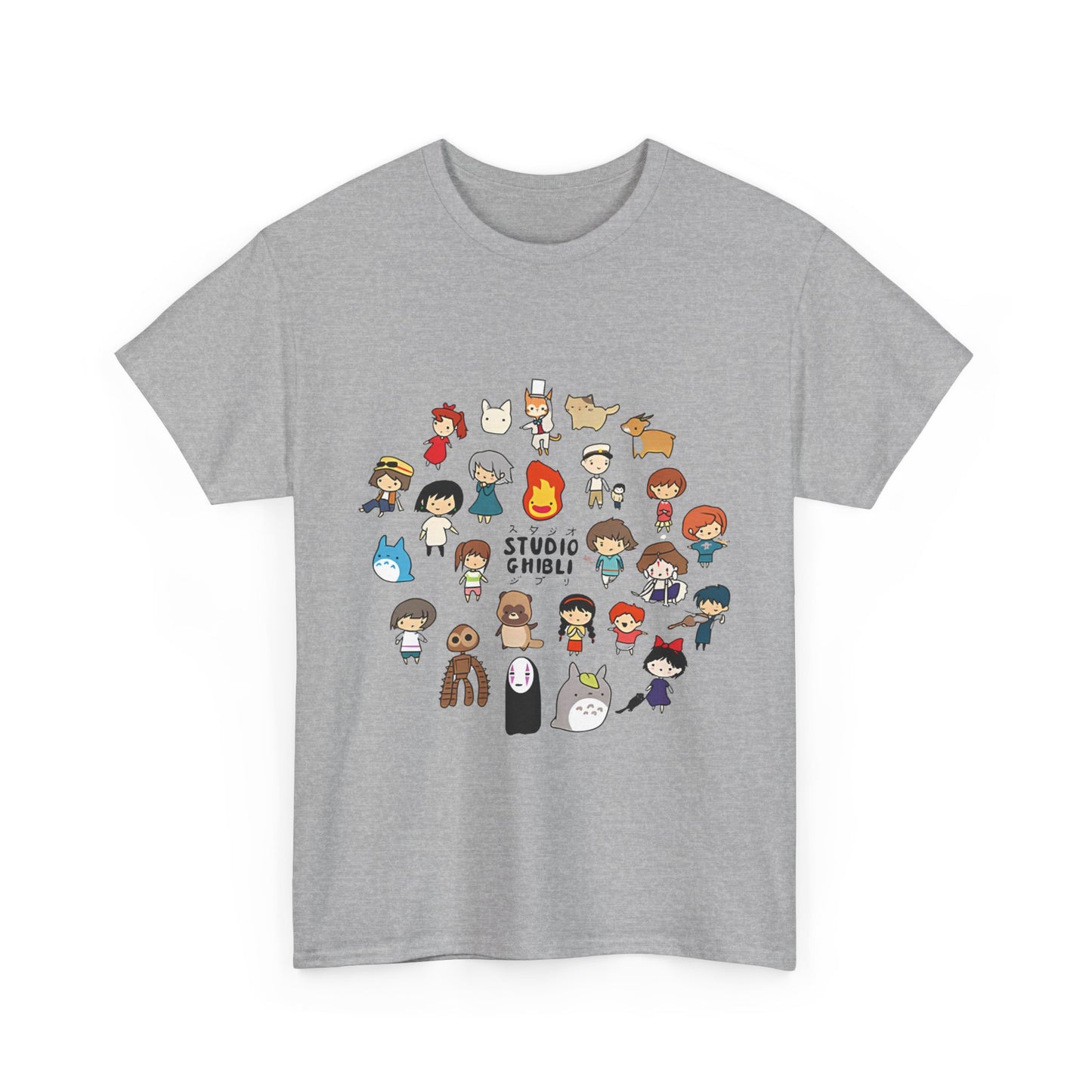 Chibi Ghibli T-Shirt – Cute Anime Characters Tee in 100% Cotton
