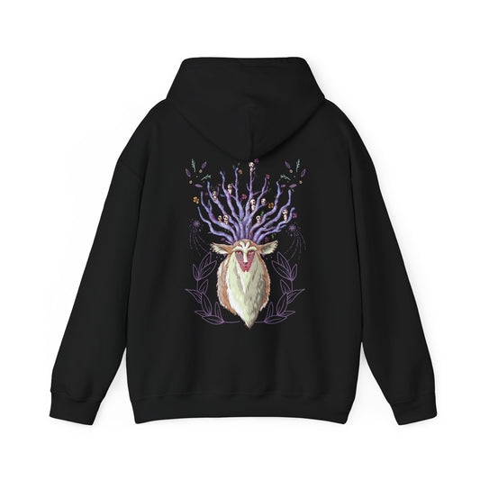 Forest Spirit Back Print Hoodie – 100% Cotton Princess Mononoke Sweatshirt | Studio Ghibli Apparel