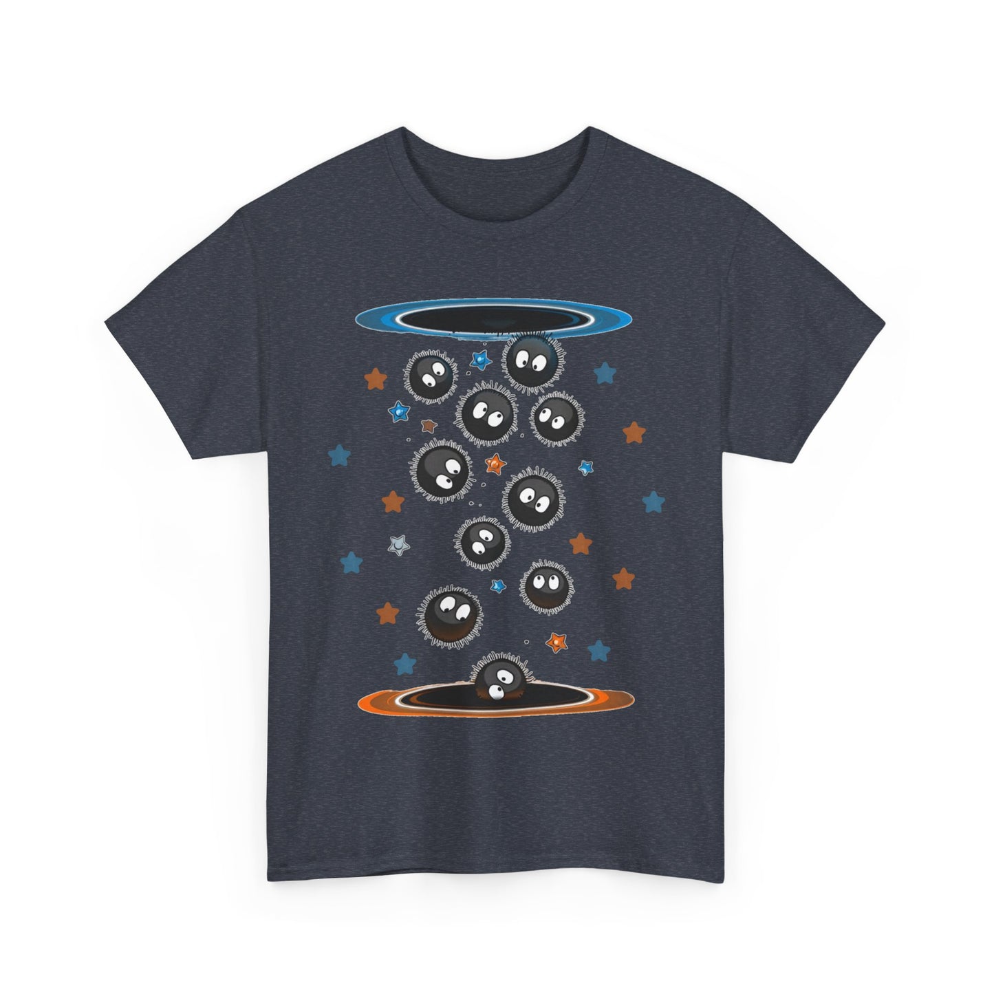 Soot Sprites Portal T-Shirt 100% Cotton Studio Ghibli Anime Tee