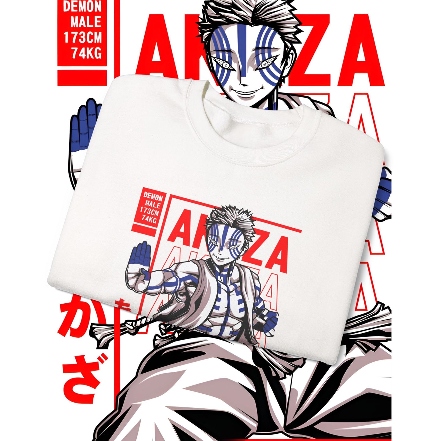 Akaza Moon Demon Slayer Cotton Sweatshirt