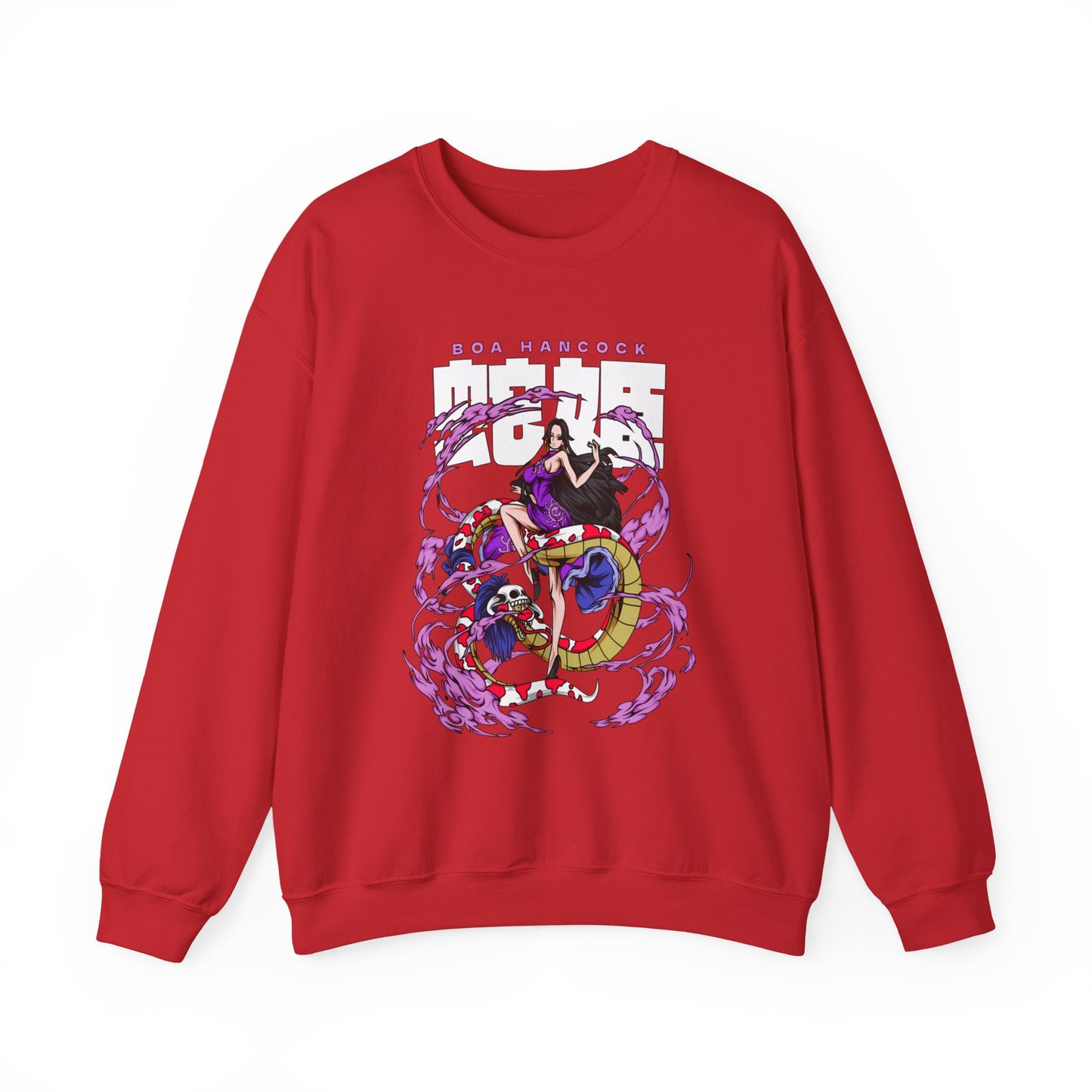 Boa Hancock Sweatshirt – 100% Cotton One Piece Anime Pullover for Fans