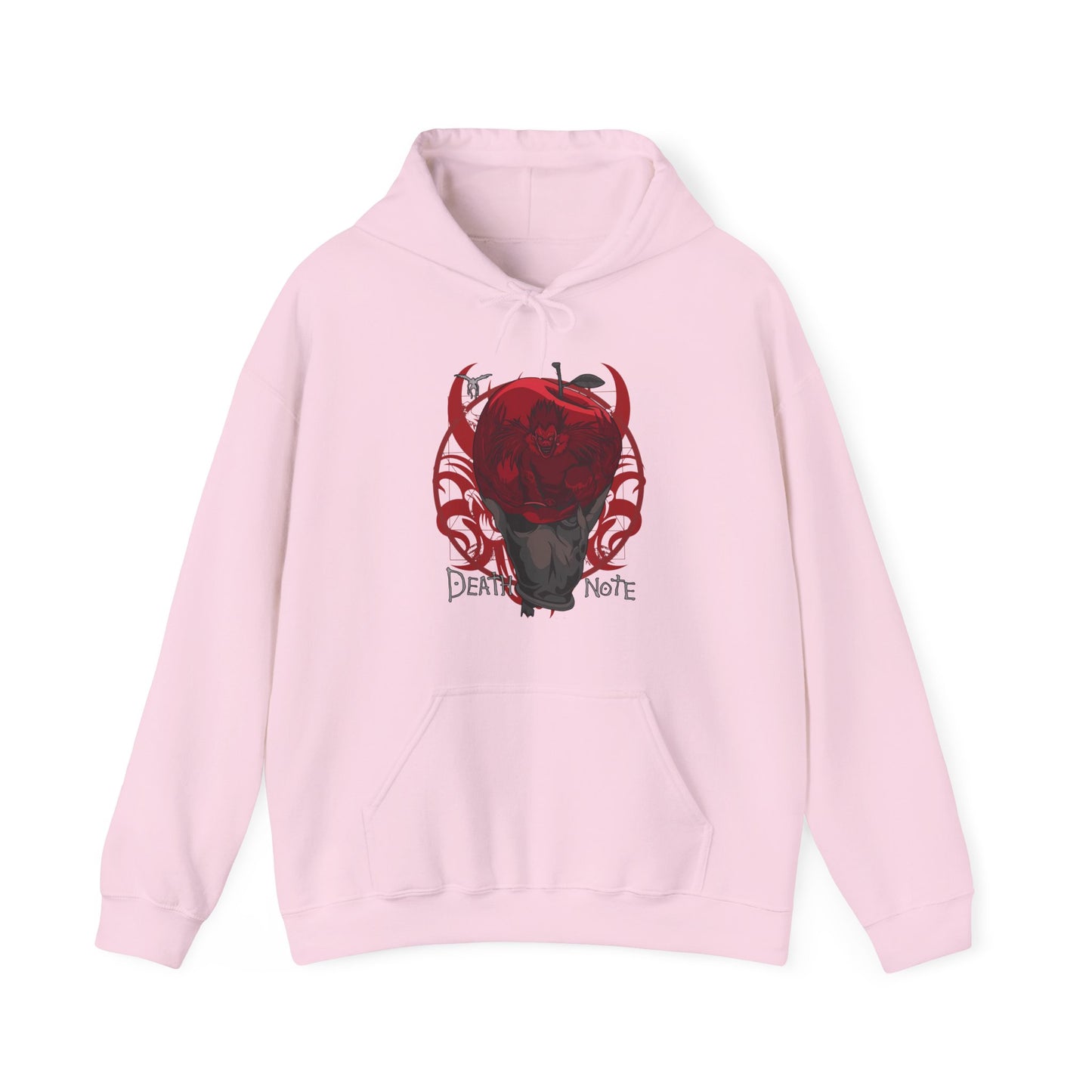 Death Note Apple Hoodie – 100% Cotton Anime Hoodie Featuring Ryuk’s Iconic Red Apple