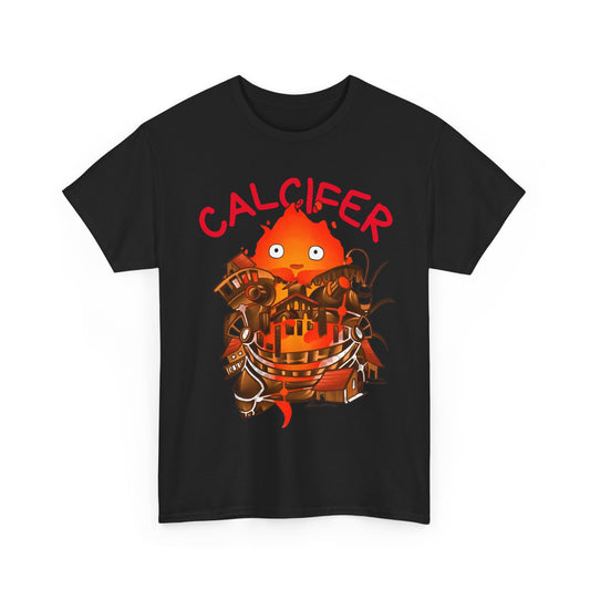 Calcifer Castle T-Shirt | 100% Cotton Howl’s Moving Castle Ghibli Tee