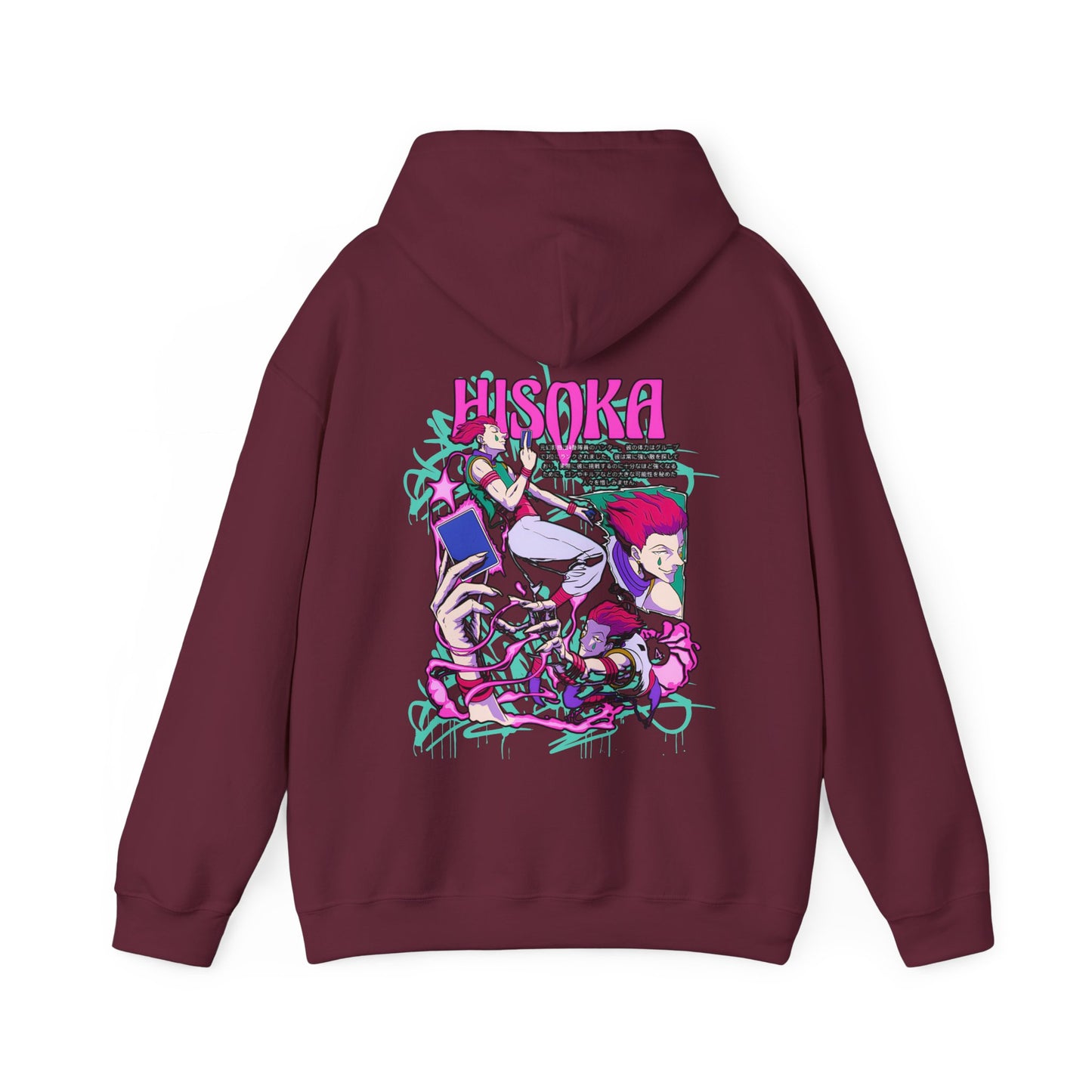 Hisoka Morow Hunter x Hunter Hoodie with Back Print – 100% Cotton | Anime Streetwear for Fans