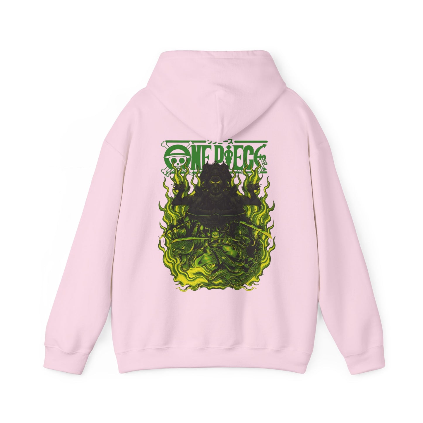 Roronoa Zoro One Piece Back Print Hoodie – 100% Cotton Anime Hoodie for Swordsman Fans