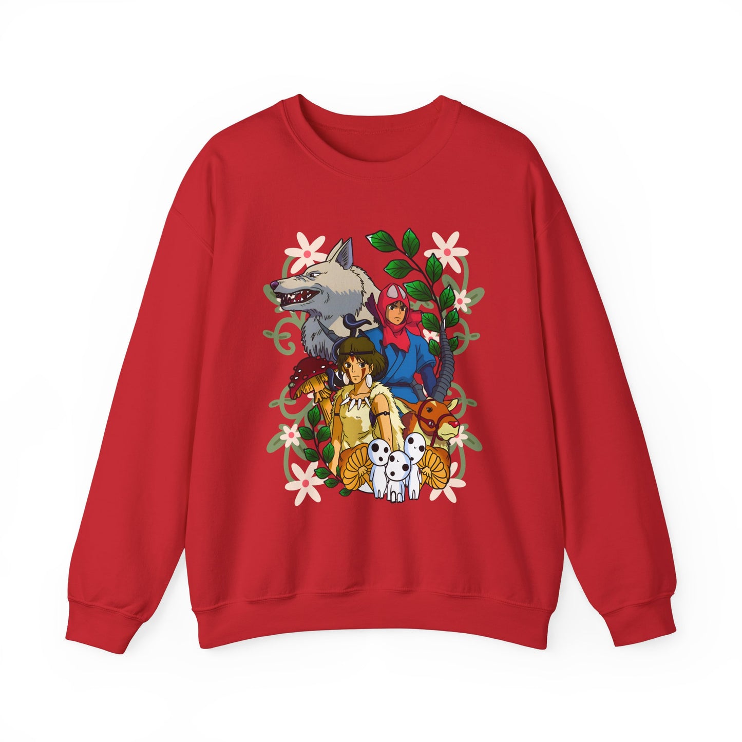 Princess Mononoke Art Cover Sweatshirt – 100% Cotton Studio Ghibli Anime Pullover