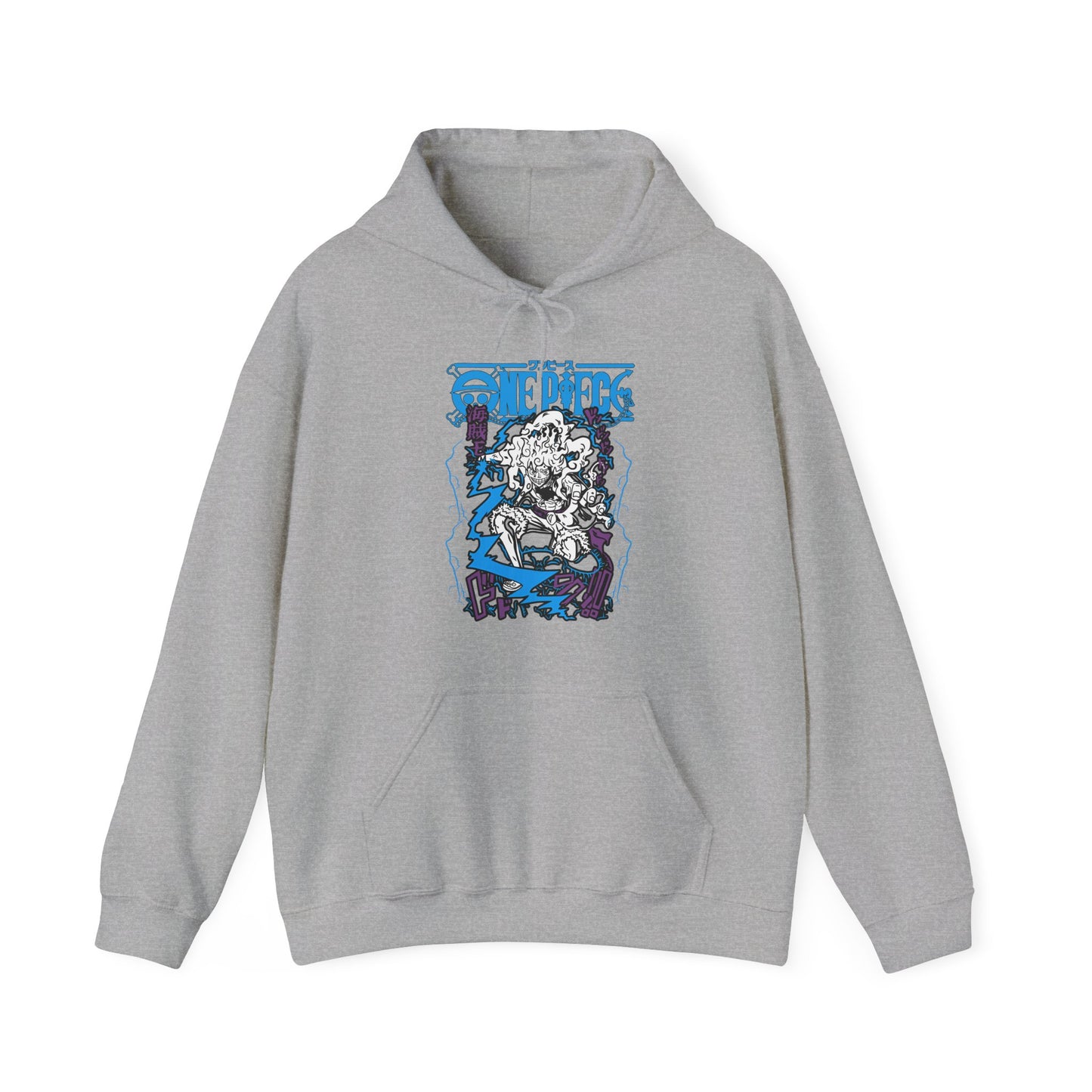 Luffy Gear Hoodie – 100% Cotton One Piece Hoodie Featuring Gear 5 Anime Design