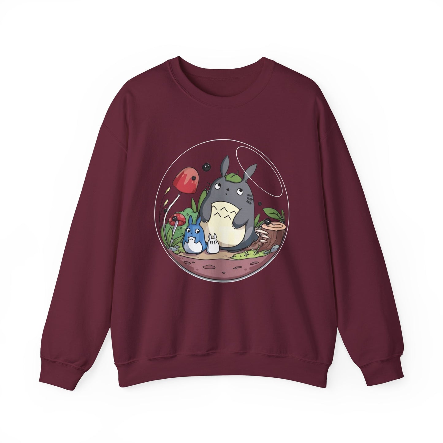 Totoro in a Bubble Sweatshirt – 100% Cotton Studio Ghibli Cozy Anime Pullover