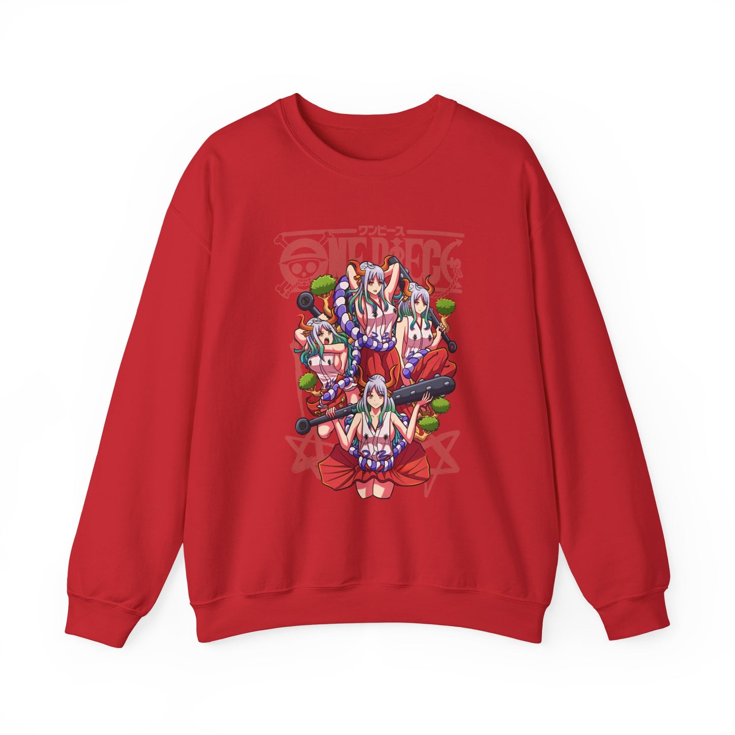 Yamato One Piece Sweatshirt – 100% Cotton Anime Pullover for Wano Arc Fans