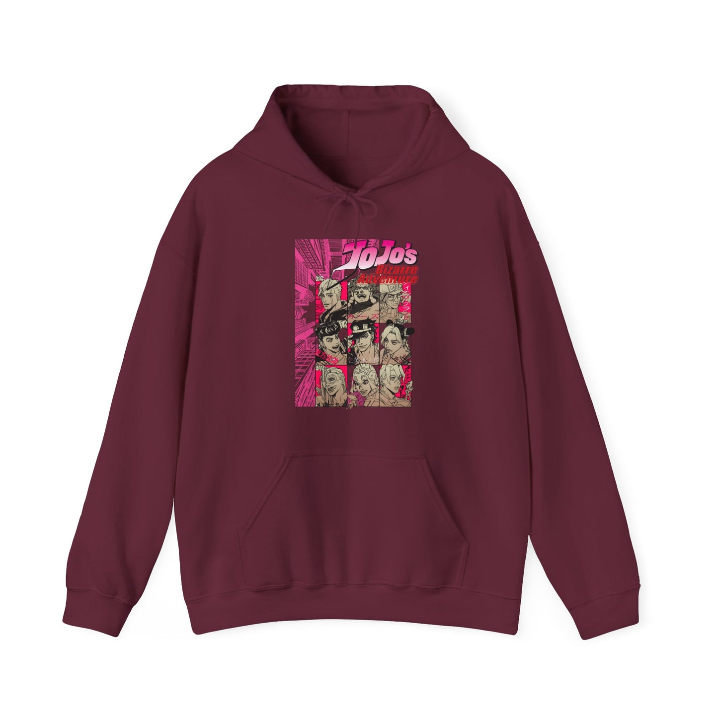 JoJo’s Bizarre Adventure Hoodie – 100% Cotton Anime Hoodie Featuring Iconic Joestar & Stand Designs – Stylish Otaku Sweatshirt